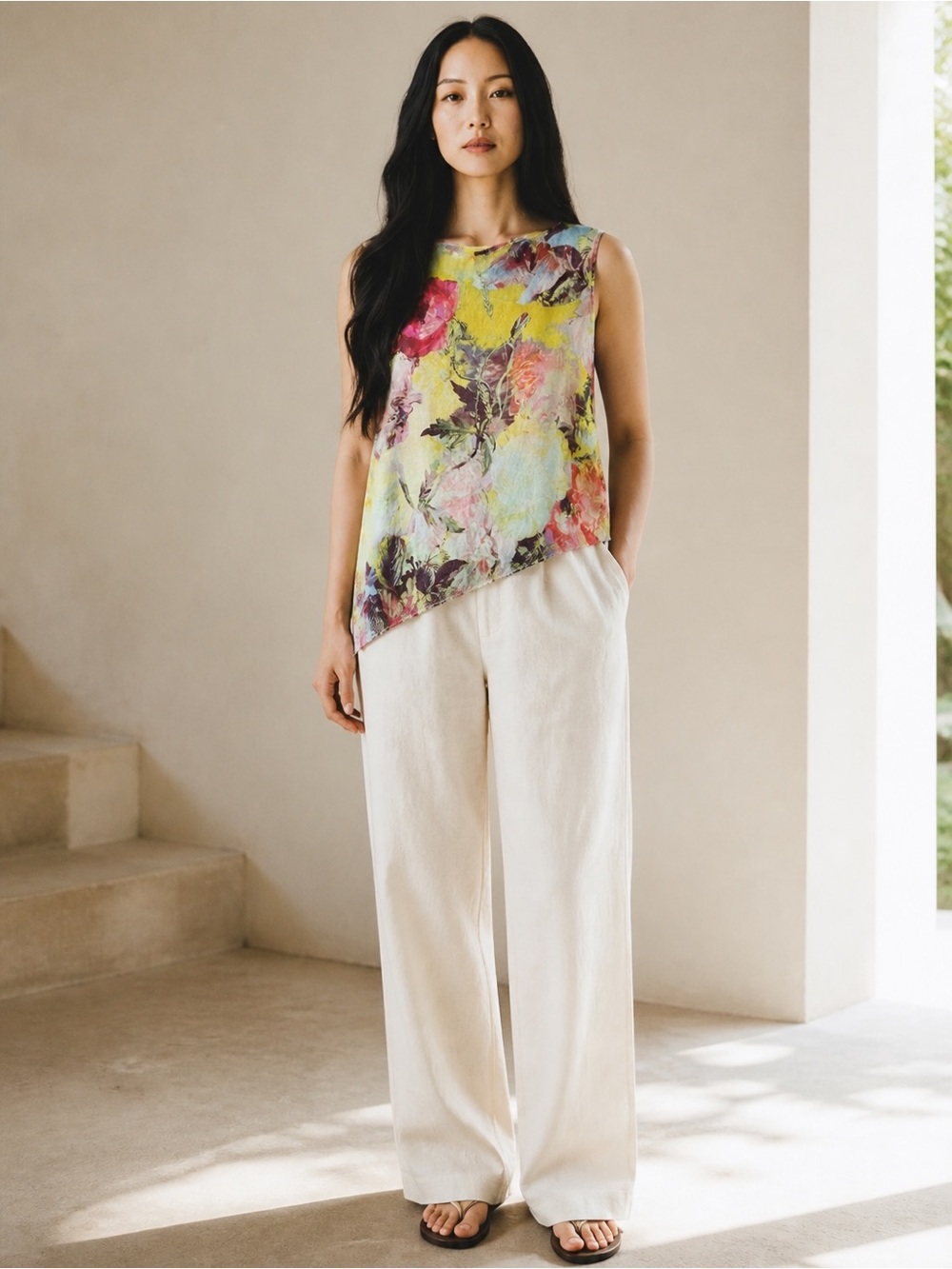 Jean Paul Gaultier Soleil Vintage
Floral Mesh Tank Top Small